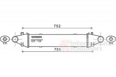 VAN WEZEL 30004556 -  Интеркулер